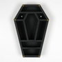 Hanah Home Cry038 Estantería decorativa de pared de madera maciza Negra